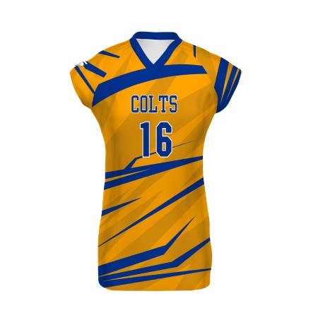 High Five Ladies' Freestyle Sublimated Cap Sleeve Volleyball Jersey