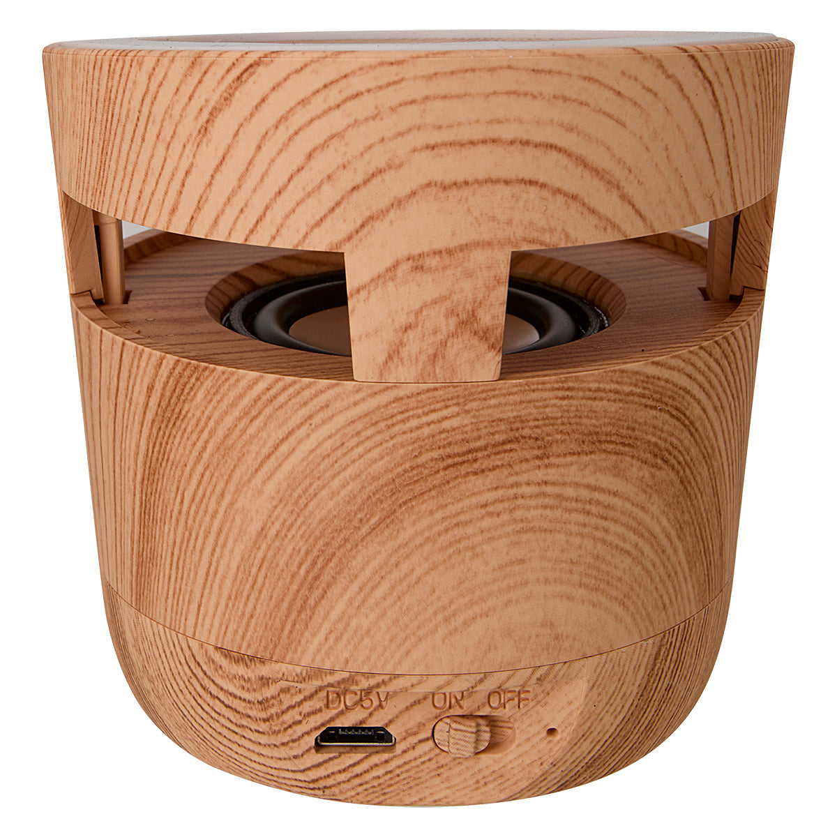 Woodgrain Wireless Charging Pad And Speaker