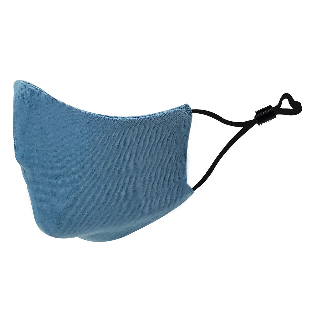 Youth Size Fashion Face Mask with adjusters, 100% Cotton, 2 layer, Blue Hydrangia- Blank