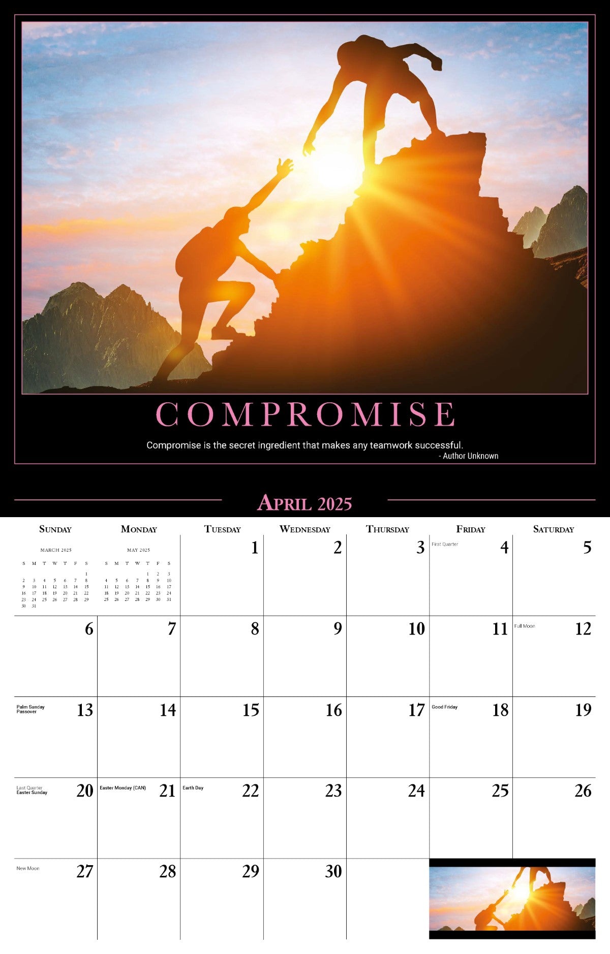 Galleria Wall Calendar 2025 Motivation