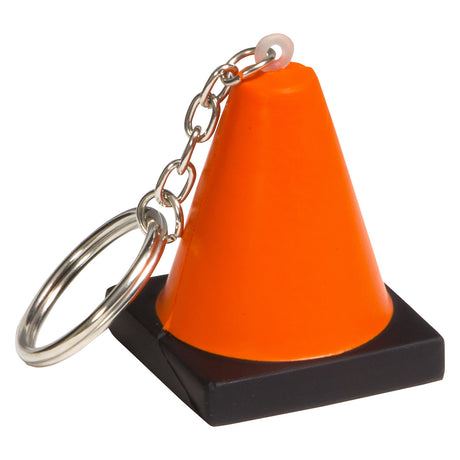 Construction Cone Stress Reliever Key Chain