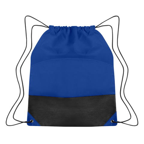 Non-woven Two-tone Drawstring Sports Pack