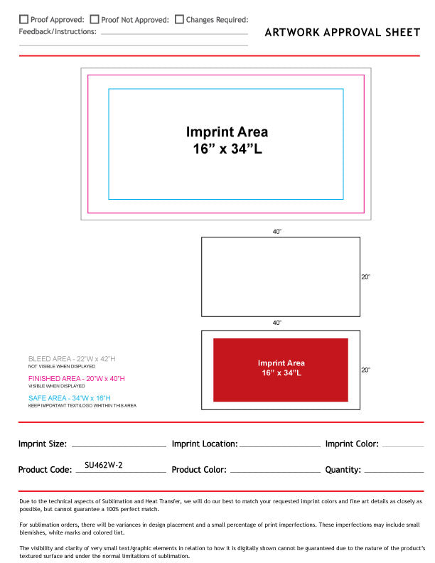 Absorbent Microfiber Dri-Lite Terry White Pool Towel 20x40, Sublimated Full color logo