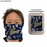 Individually Polybagged Tubular YOUTH Neck Gaiter Facemasks