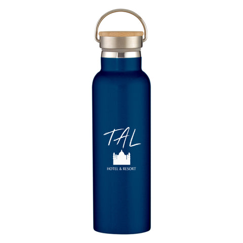 21 Oz. Liberty Stainless Steel Bottle With Wood Lid