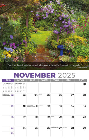 Galleria Wall Calendar 2025 Flowers & Gardens