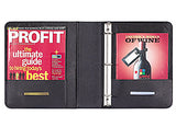 3 Ring Binder black pebble grain simuleather