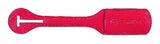 Bag Tag Red smooth simuleather