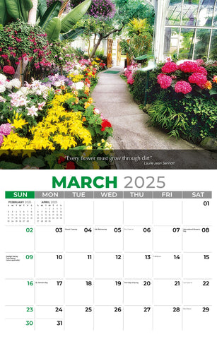 Galleria Wall Calendar 2025 Flowers & Gardens