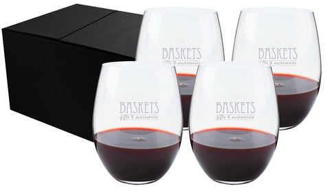 ~ Cabernet Merlot 21-1/8oz RIEDEL stemless crystal S/4 in an Midnight gift box