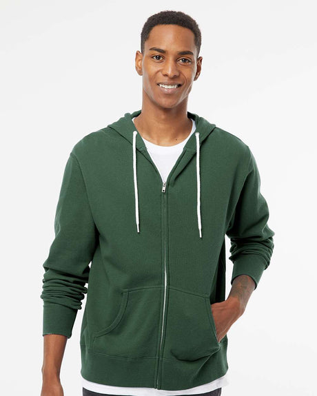 Independent Trading Co. Unisex Lightweight Full-Zip Hooded Sweatshirt
