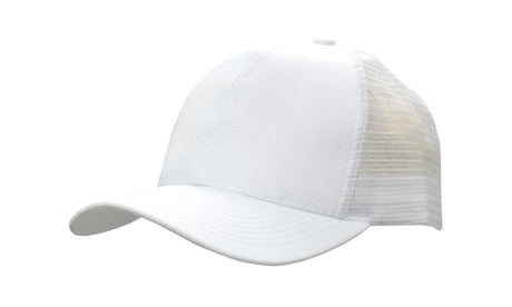 Breathable Poly Twill Cap w/Mesh Back