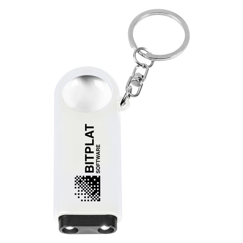 Magnifier And Led Light Key Chain
