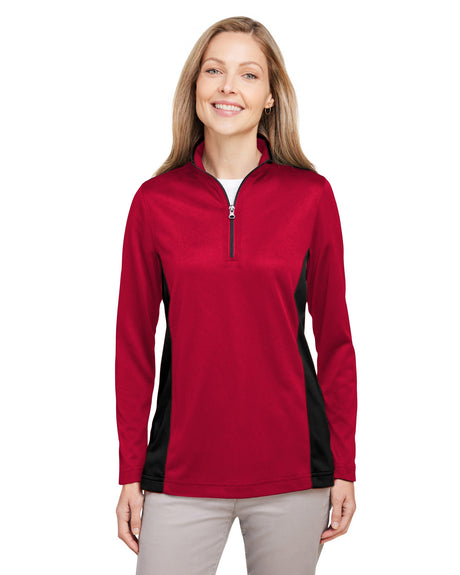 Harriton Ladies' Flash Snag Protection Plus IL Colorblock Quarter-Zip