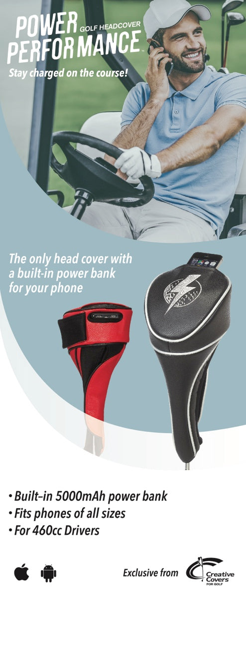 Power Performance Red Golf Head Cover