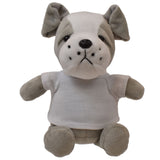 6" Mini Me Gray Brooklyn Bulldog w/T-Shirt