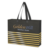 Non-woven Horizontal Stripe Tote Bag