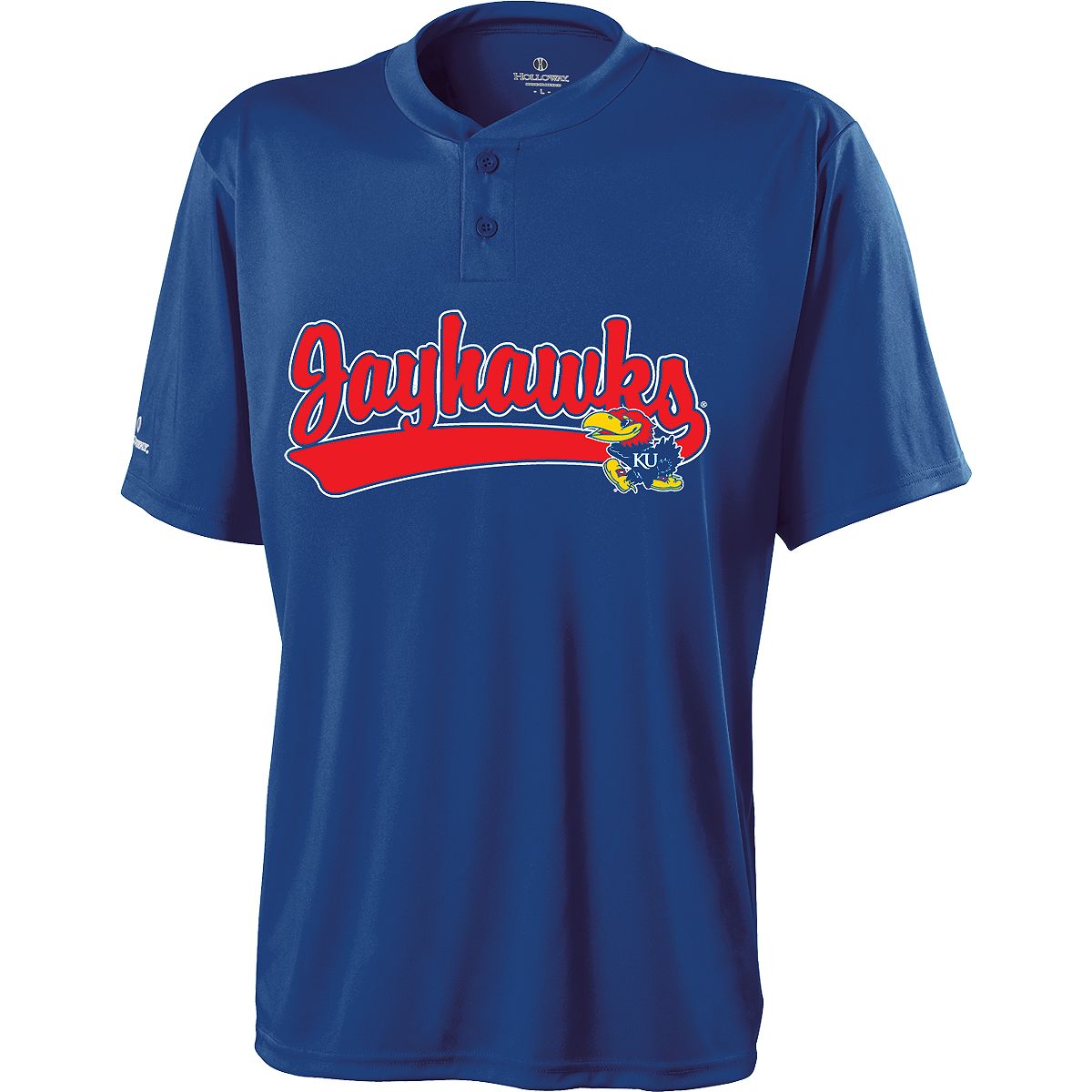 Holloway Sportswear Collegiate Adult Ball Park Jersey - Kansas Jayhawks
