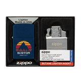 Matte Zippo® Lighter & Double Butane Insert Gift Set