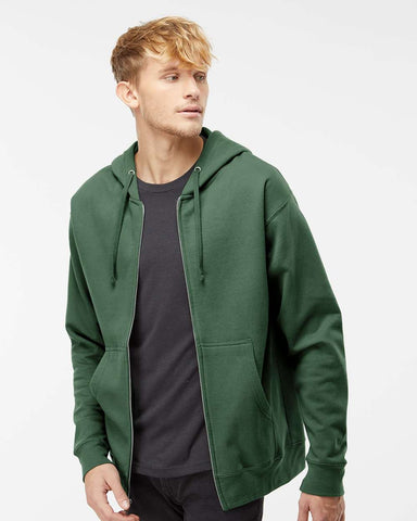 Independent Trading Co. Midweight Full-Zip Hooded Sweatshirt