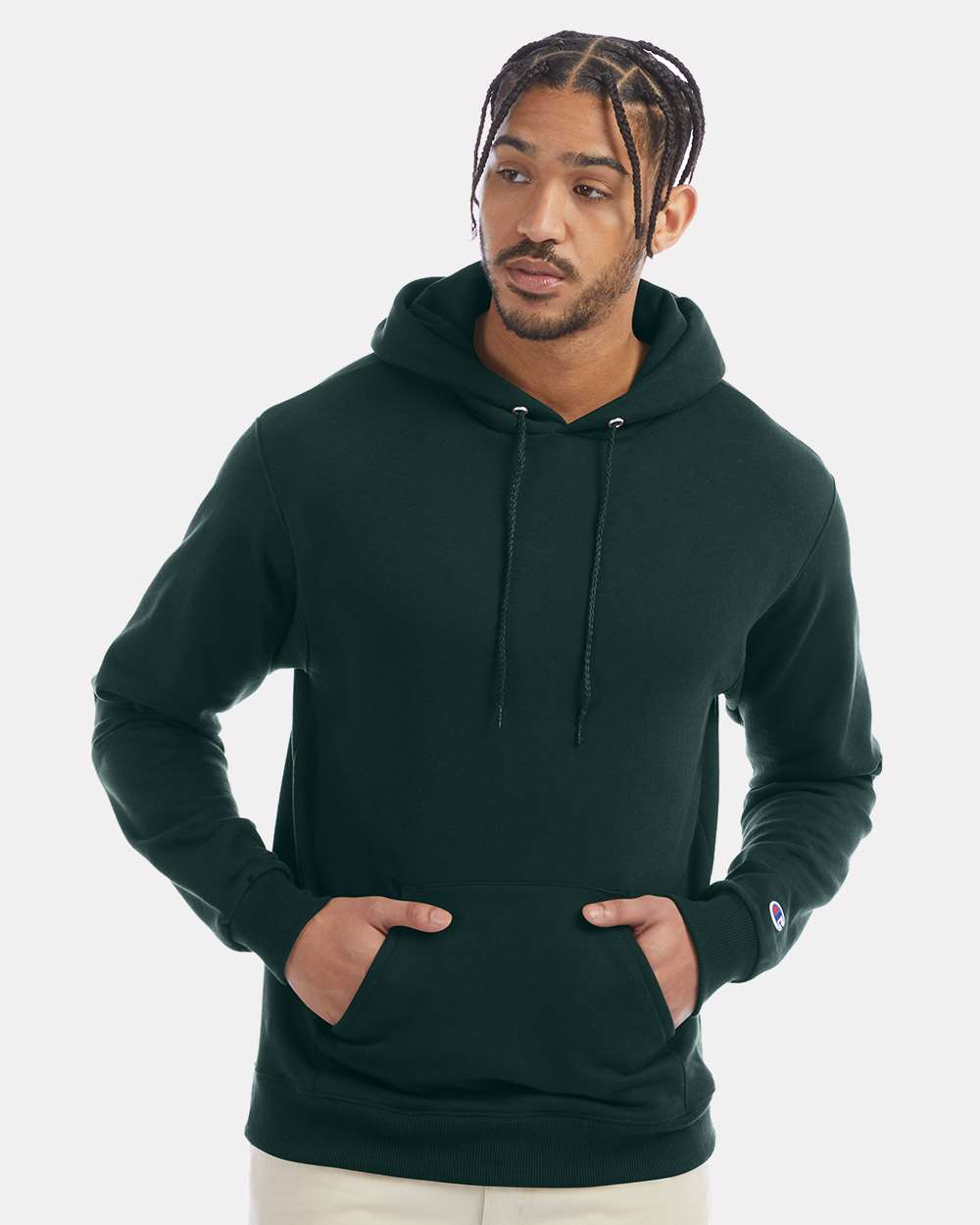 000111 Champion Powerblend® Hooded Sweatshirt