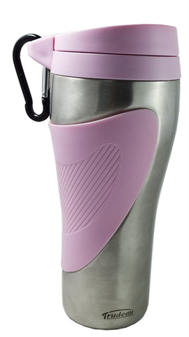 Corona 16oz pink/stainless steel double wall travel tumbler
