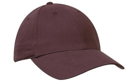 Six Panel Brushed Poly Cotton Cap