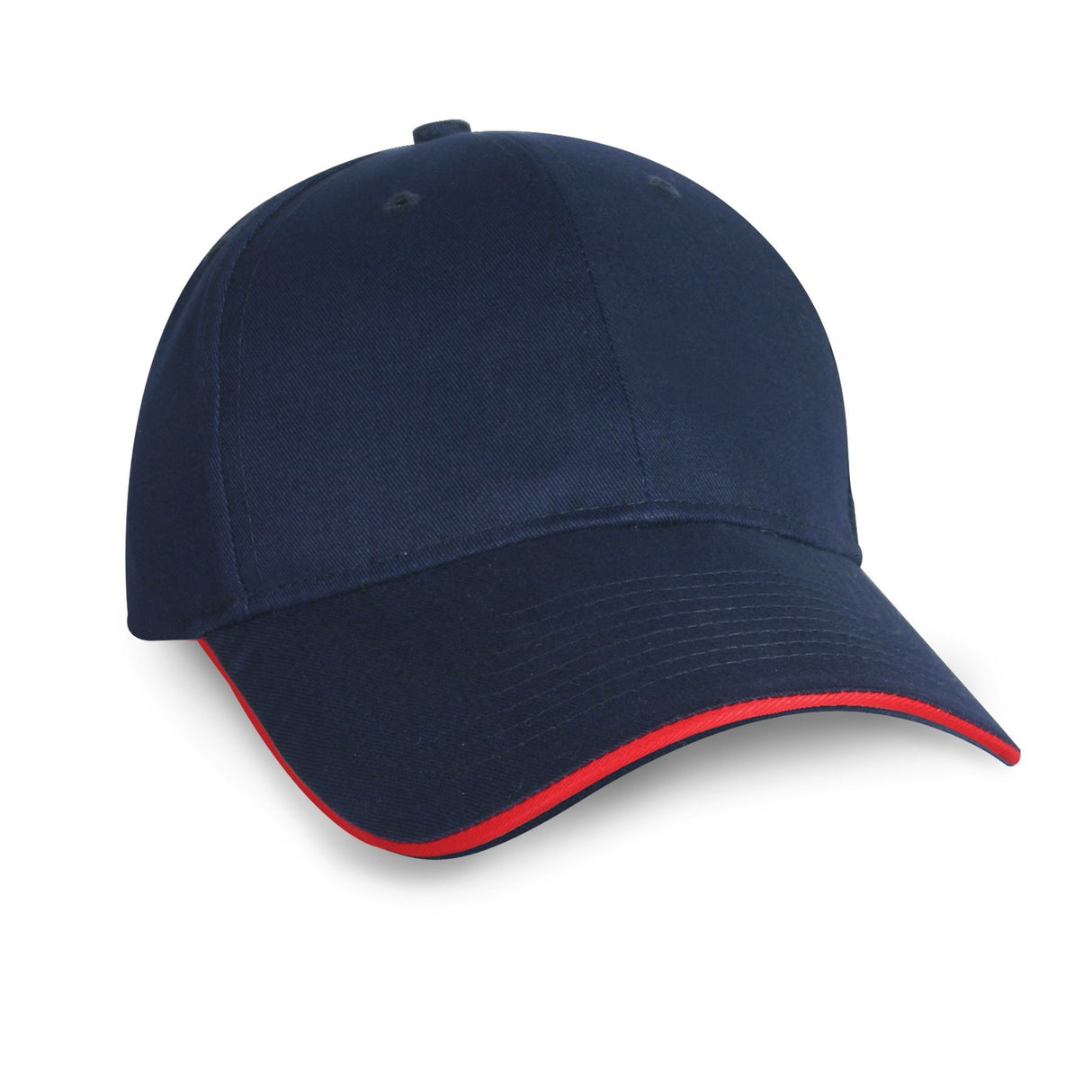 Constructed Mid Weight Brushed Cotton Twill Sandwich Cap