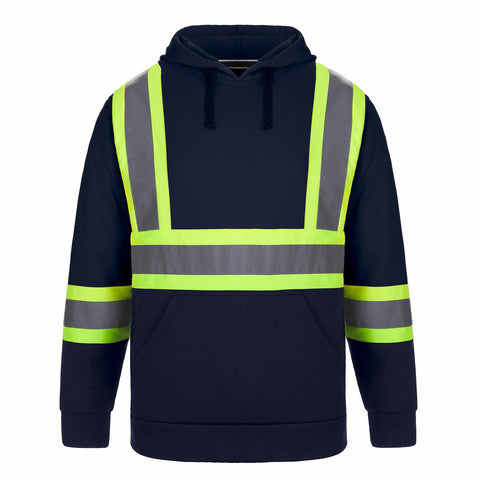 Long Haul Men's Hi-Vis Polyester Pullover Hoodie
