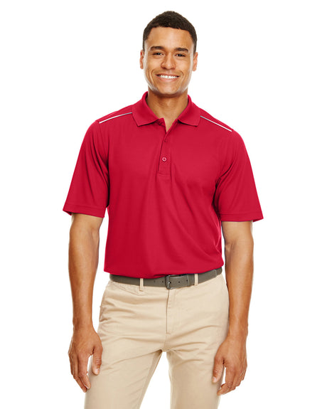 CORE 365 Men's Radiant Performance Piqué Polo with Reflective Piping