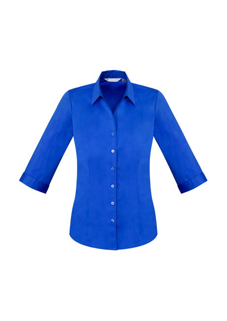 Ladies' Monaco 3/4 Sleeve French Style Cotton Stretch Shirt