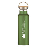 21 Oz. Liberty Stainless Steel Bottle With Wood Lid