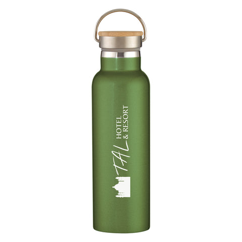 21 Oz. Liberty Stainless Steel Bottle With Wood Lid