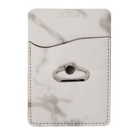 Tuscany‚Ñ¢ Marble Card Holder w/Metal Ring Phone Stand