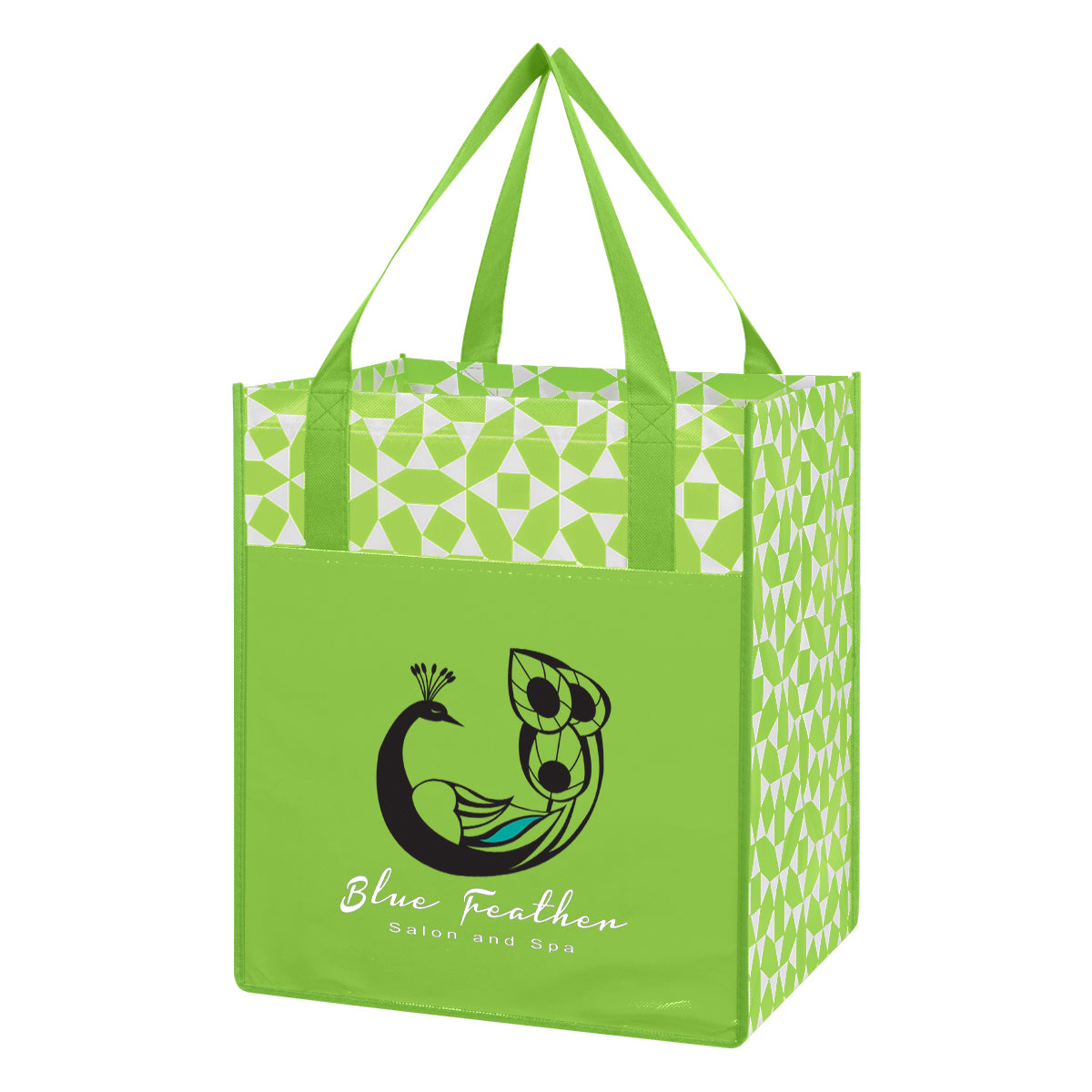 Non-woven Geometric Shopping Tote Bag