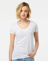 Tultex Women's Poly-Rich V-Neck T-Shirt