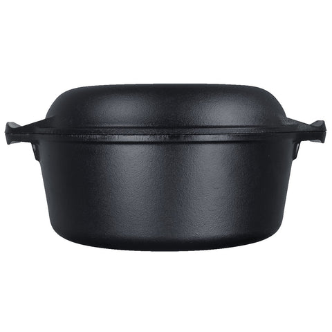 Lodge® 5 qt Cast Iron Double Dutch Oven