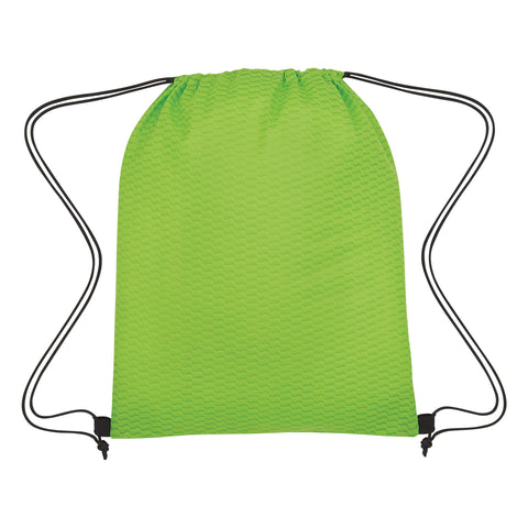 Wave Design Non-woven Drawstring Bag