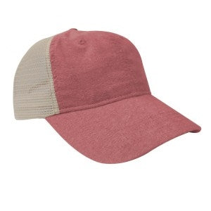 Unconstructed Chambray Washed Mesh Back Trucker Cap