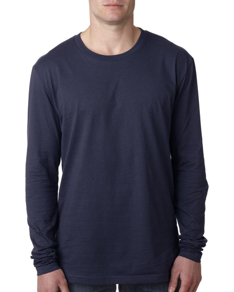 000044 NEXT LEVEL APPAREL Men's Cotton Long-Sleeve Crew