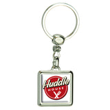 Square Die Cast Metal Domed Key Tag