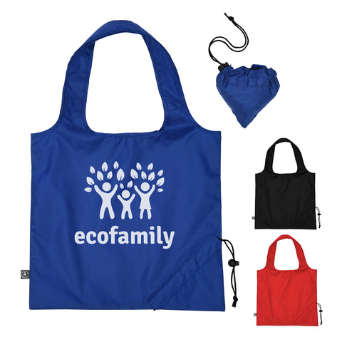 Foldaway Tote Bag With 100% Rpet Material