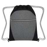 Heathered Two-tone Drawstring Sports Pack