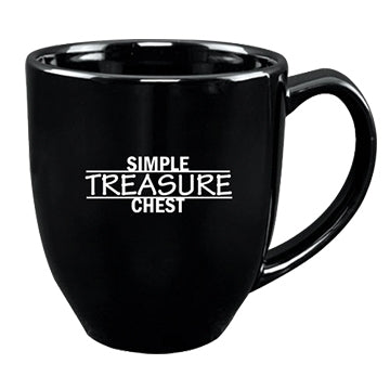 Economy Bistro 16oz black ceramic mug