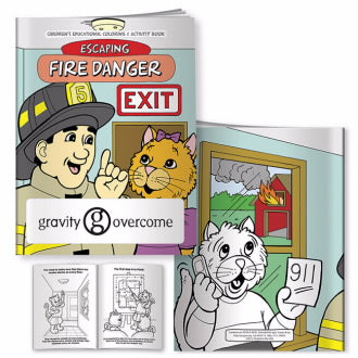 Coloring Book: Escaping Fire Danger