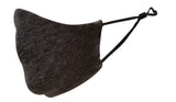 Youth Size Fashion Face Mask with adjusters, 70% Cotton/30% Polyester, 2 layer, dark grey - Blank