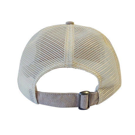 Unconstructed Chambray Washed Mesh Back Trucker Cap