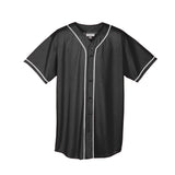 Youth Wicking Mesh Button Front Jersey