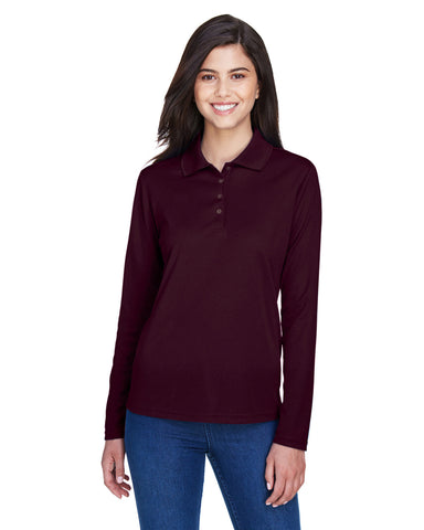 000156 CORE 365 Ladies' Pinnacle Performance Long-Sleeve Piqué Polo