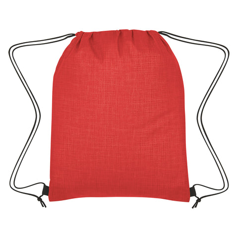 Crosshatch Non-woven Drawstring Bag